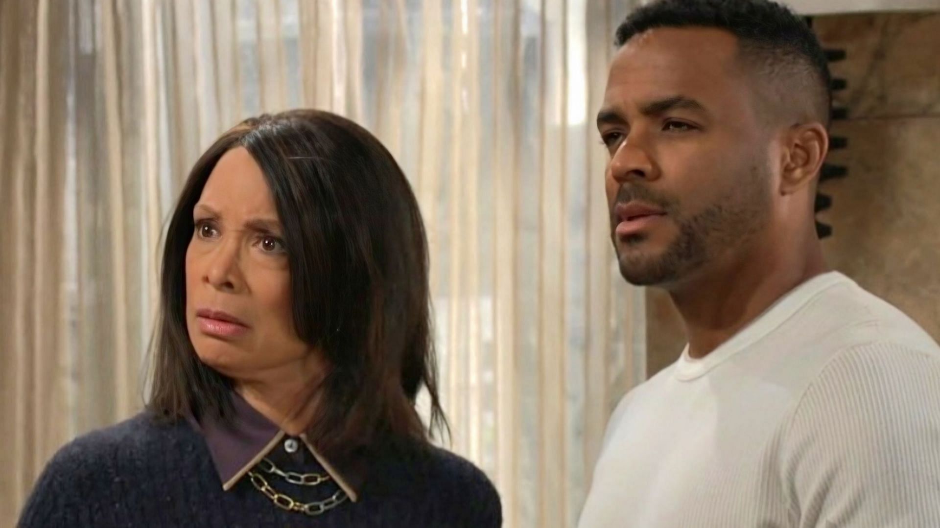 Amy and Nate Hastings in a still from The Young and the Restless (Image via CBS)