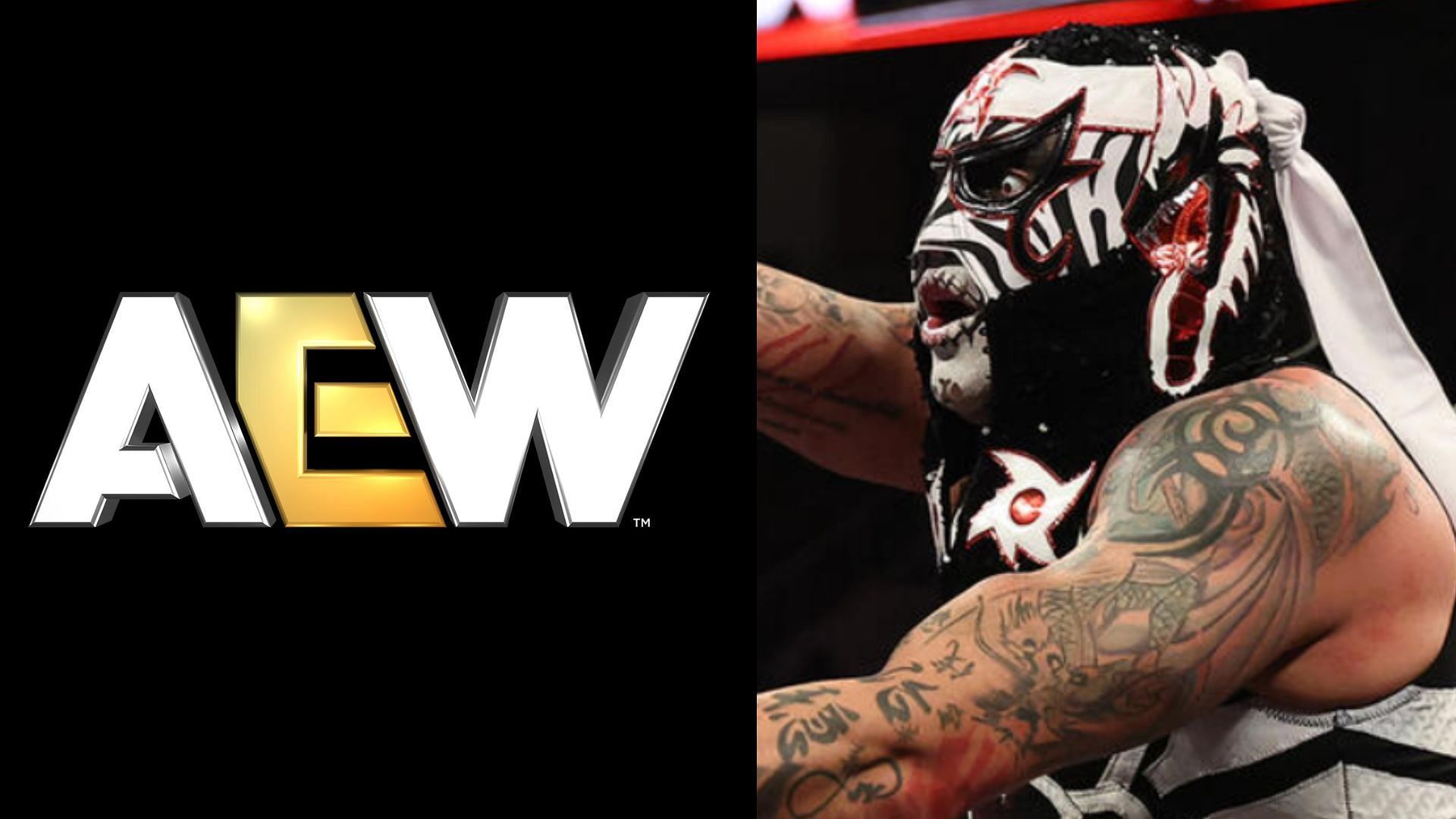 Penta is a former AEW star. (Image via AEW Facebook and WWE.com) 