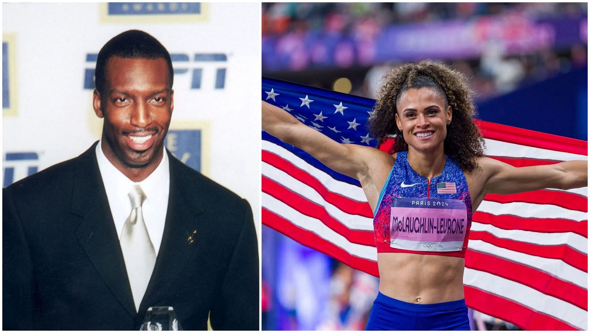 Michael Johnson and Sydney McLaughlin-Levrone