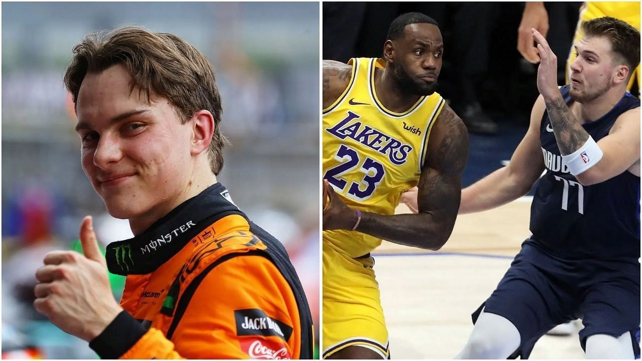 McLaren&rsquo;s Oscar Piastri reacts to $75,000,000 NBA megastar Luka Doncic joining Lebron James at LA Lakers (Getty Images)