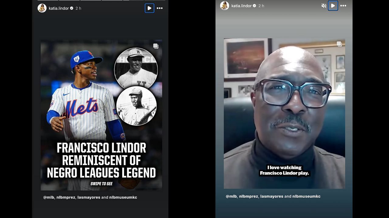 Screenshots of Katia Reguero&#039;s Instagram Story (Images from - Instagram.com/@katia.lindor IG Stories)