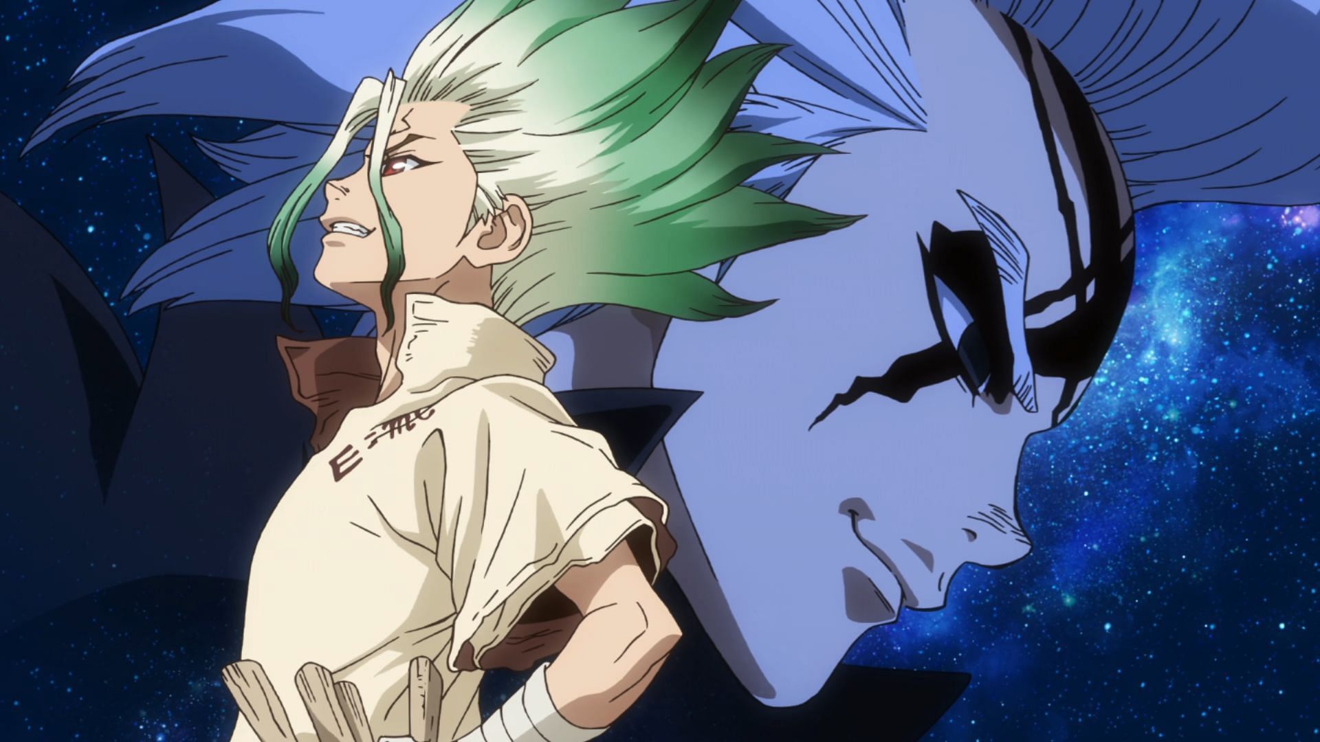 The reveal of Senku and Xeno&#039;s relationship gives Dr. Stone season 4 episode 6 a much needed dose of tension and excitement (Image via TMS Entertainment)