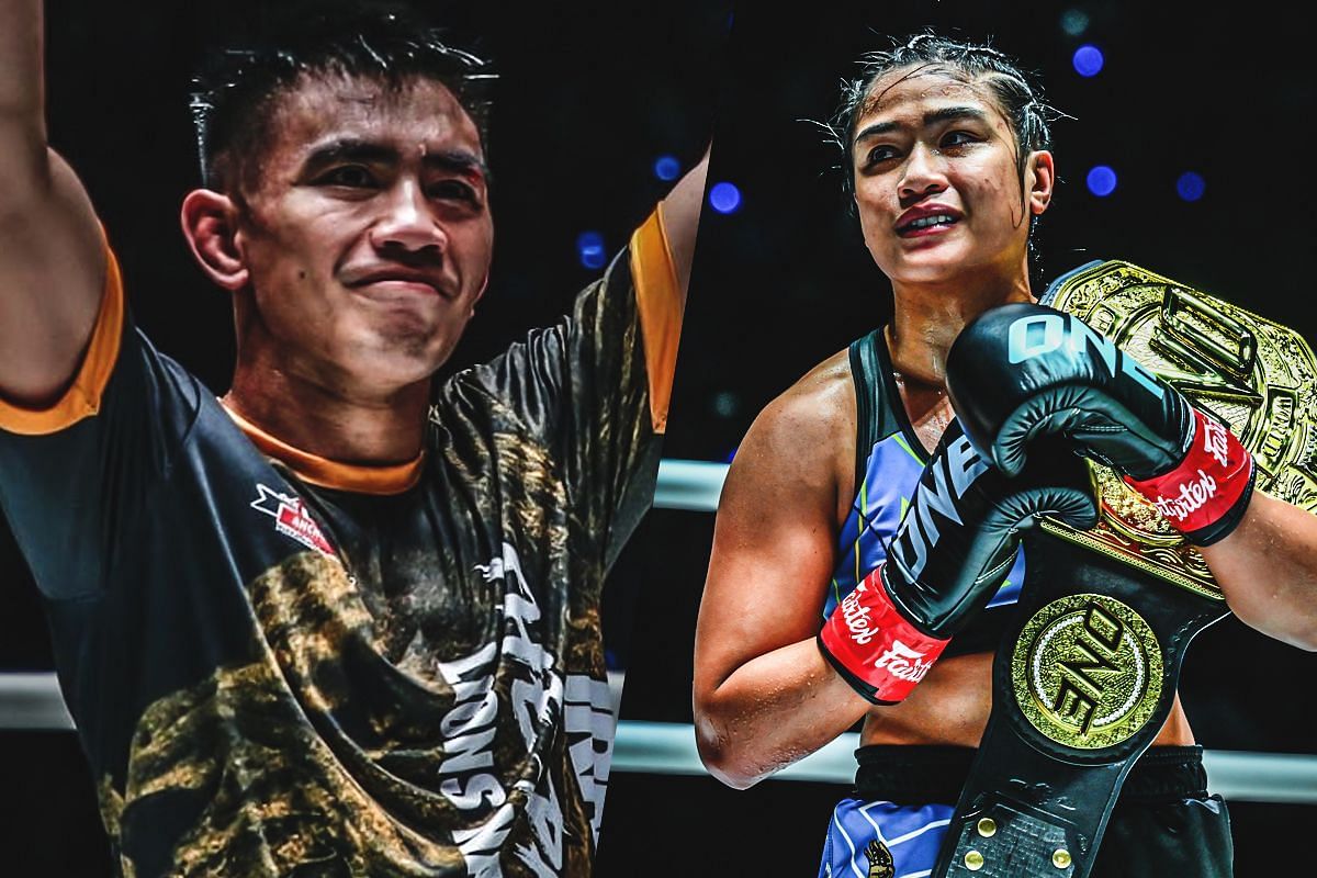 Joshua Pacio (left), Jackie Buntan (right) [Photo via ONE Championship]