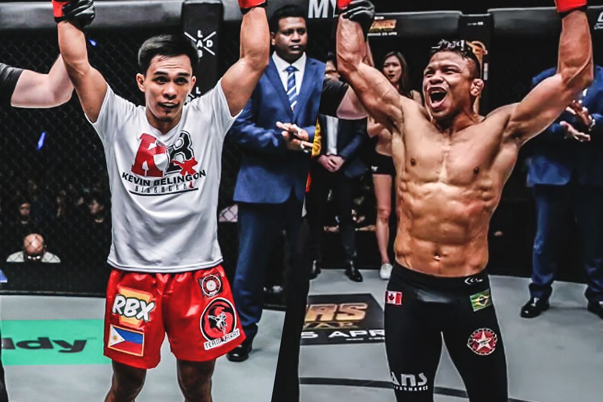 Kevin Belingon (left), Bibiano Fernandes (right) [Photo via ONE Championship]