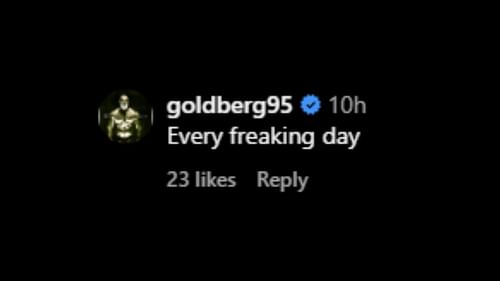 Bill Goldberg drops 3-word comment to Coach Prime's post