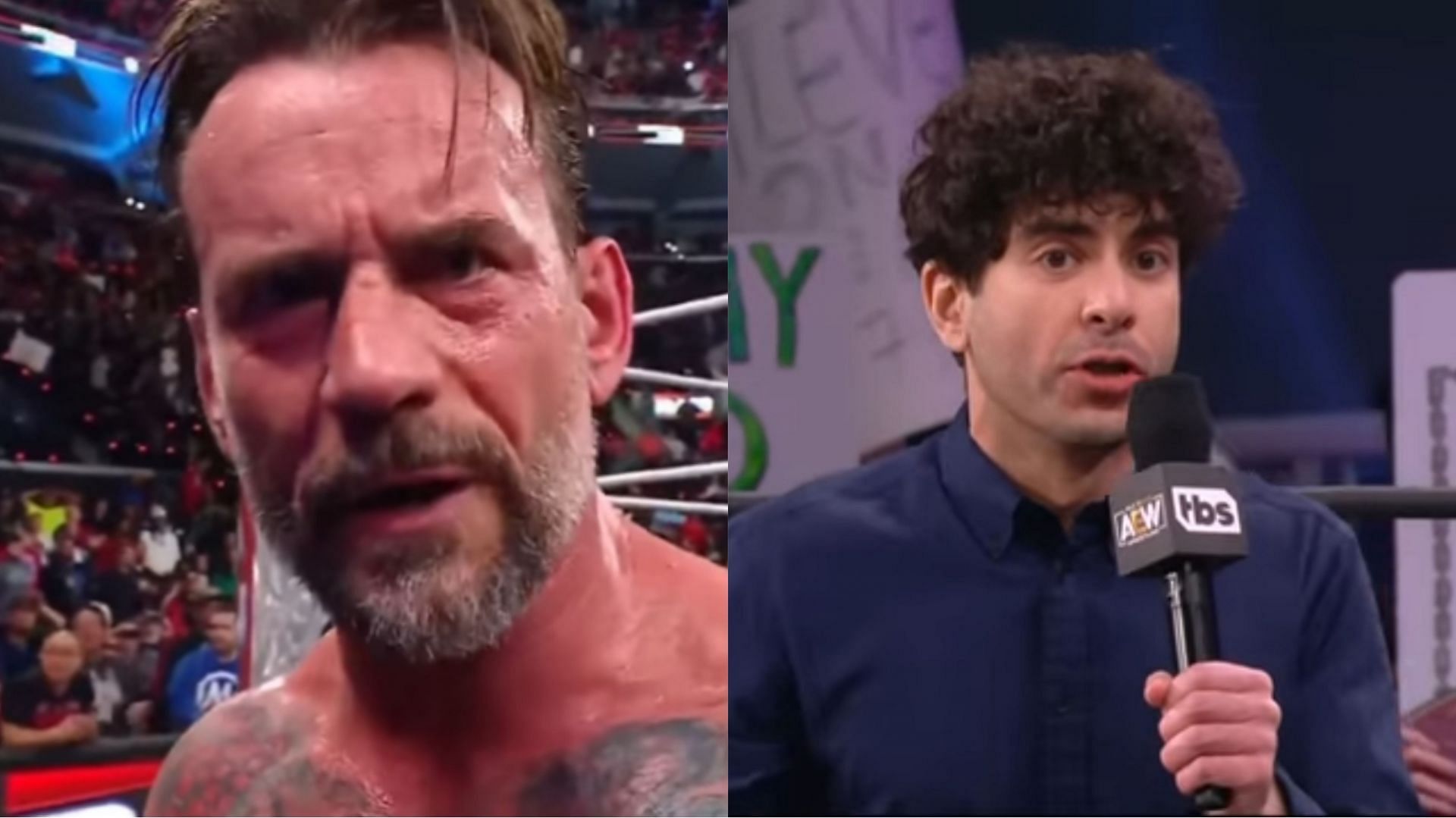 CM Punk (left) and Tony Khan (right) (Image credits: CM Punk Instagram and AEW YouTube)