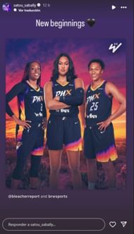 Sabally's story about trade (Credits: satou_sabally Instagram)