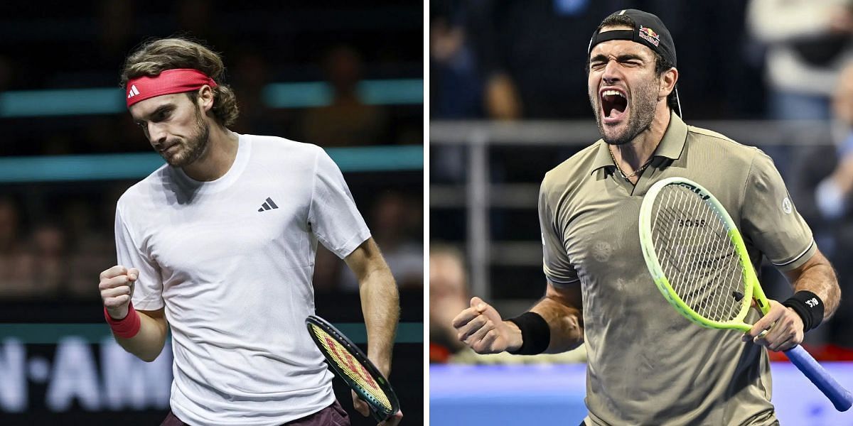 Stefanos Tsitsipas (L) vs Matteo Berrettini (R) preview, (Source: Getty Images)