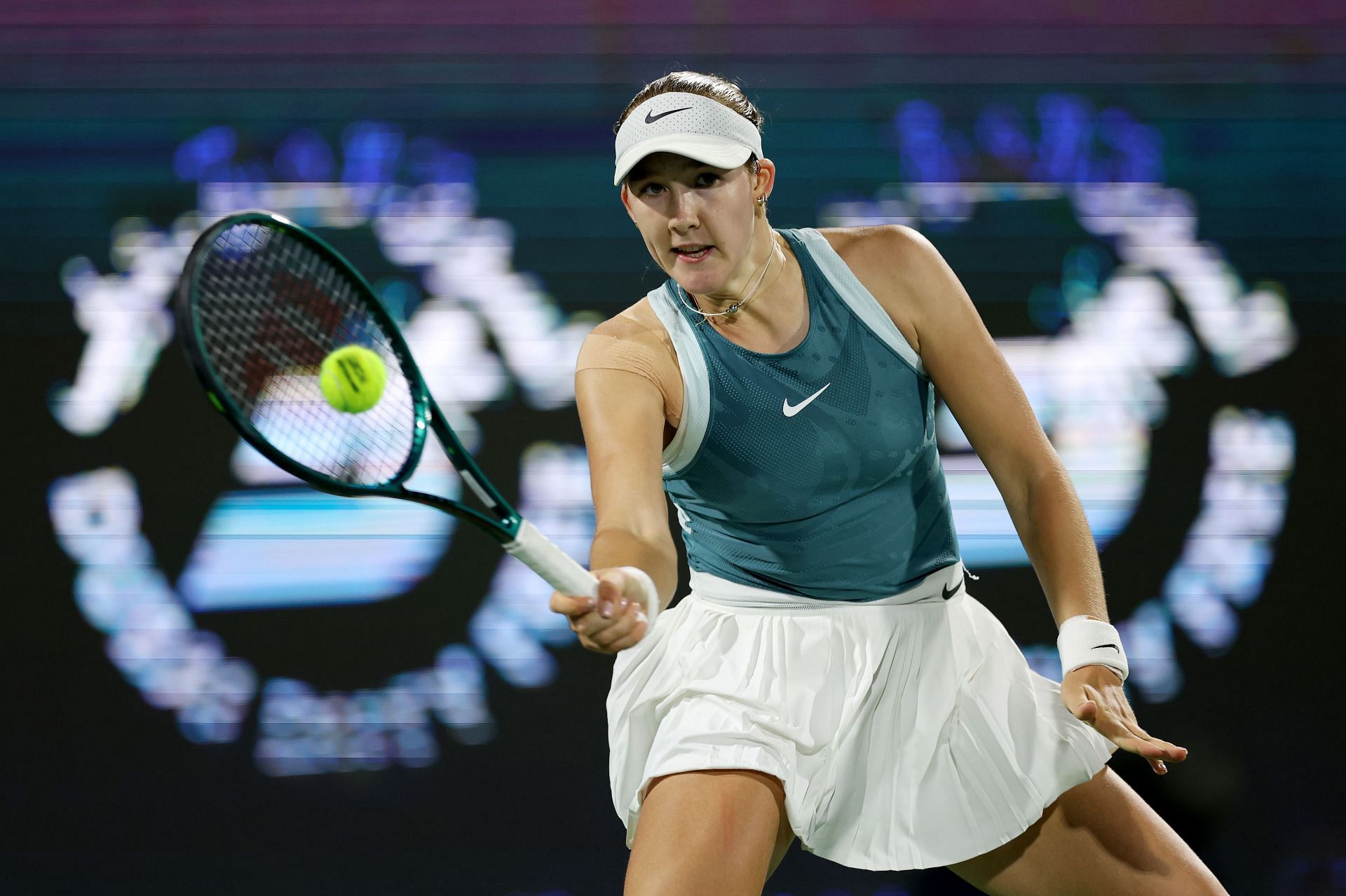 Mirra Andreeva at the Dubai Tennis Championships - Source: Getty