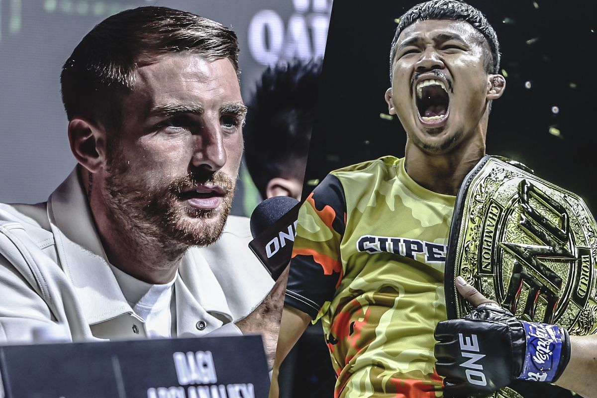 Jonathan Haggerty (left) and Superlek (right). [Photos from ONE Championship]