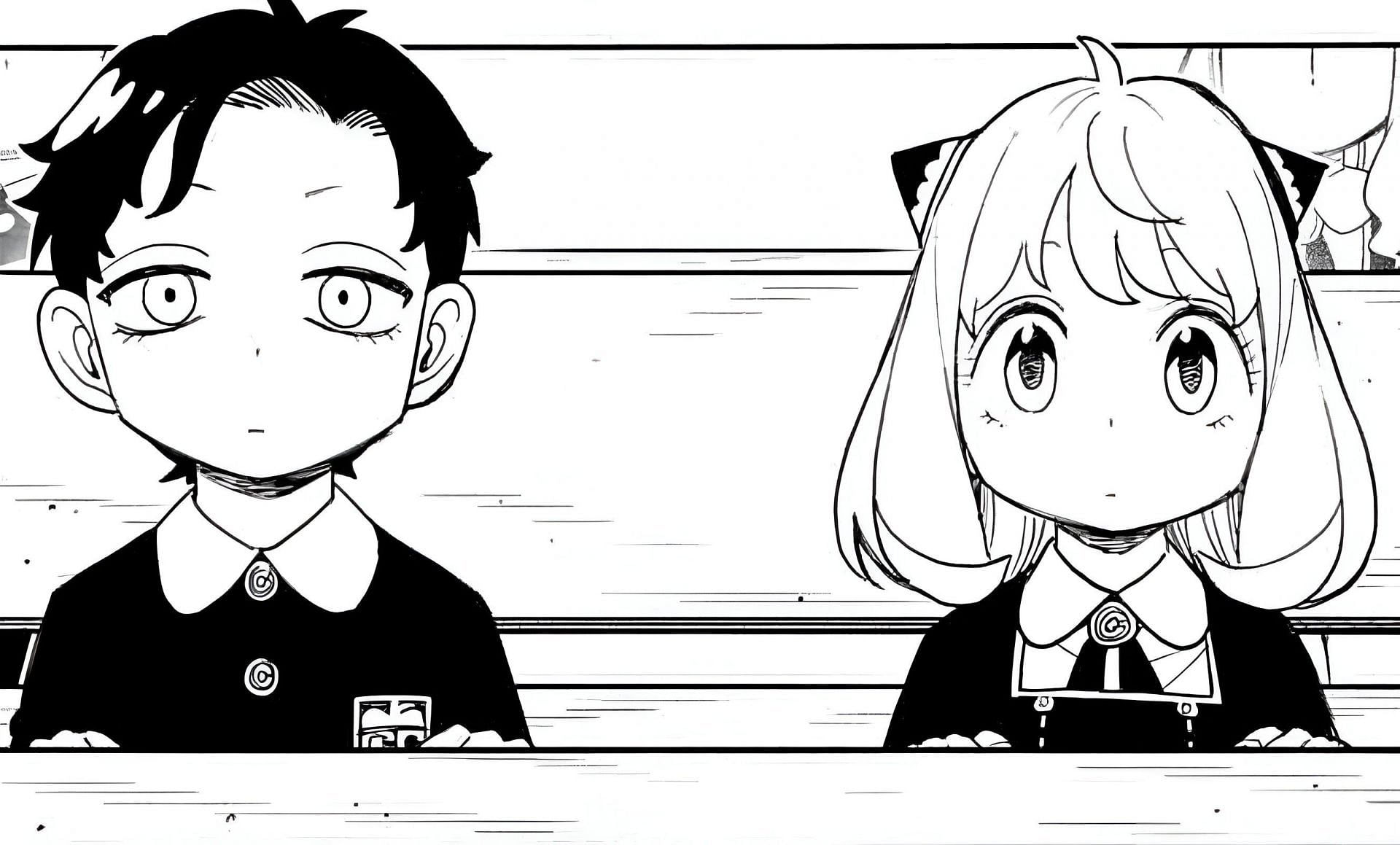 Damian and Anya as seen in Spy x Family manga (Image via Shueisha)