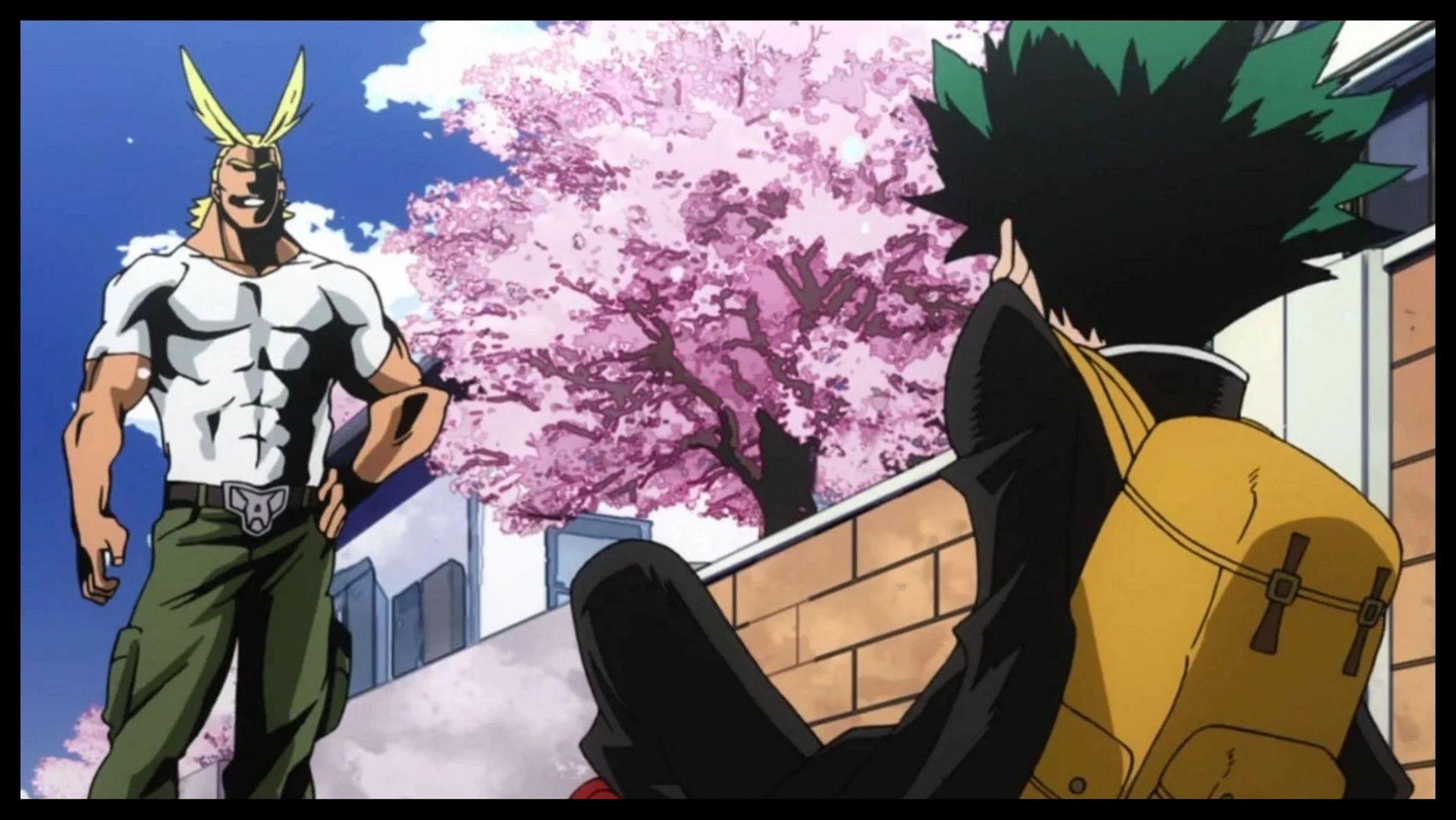 All Might appears in front of Deku (Image via Bones)