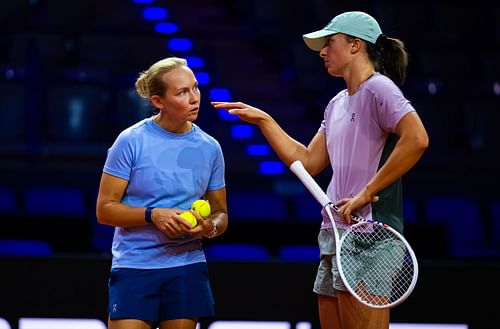 Daria Abramowicz (L) and Iga Swiatek | Image Source: Getty