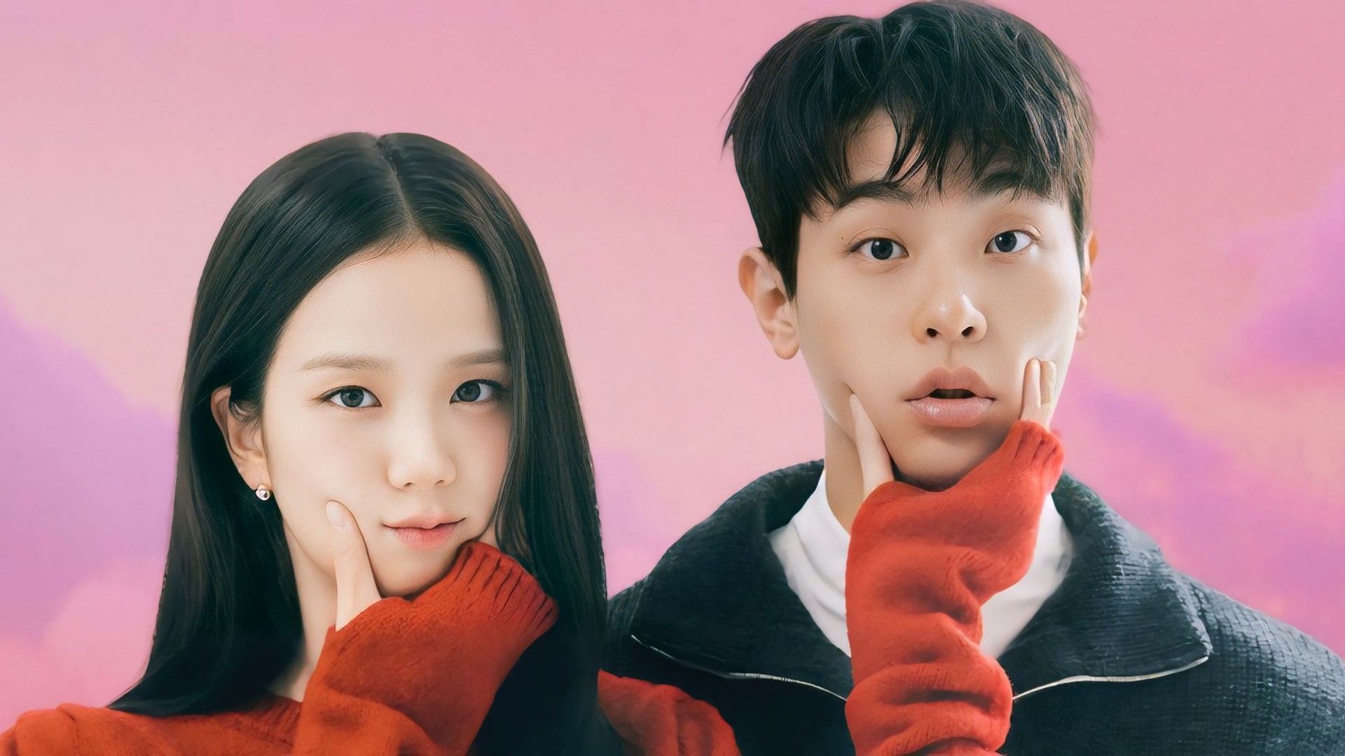 BLACKPINK Jisoo and Park Jeong-min (Image via X/@CoupangPlay)