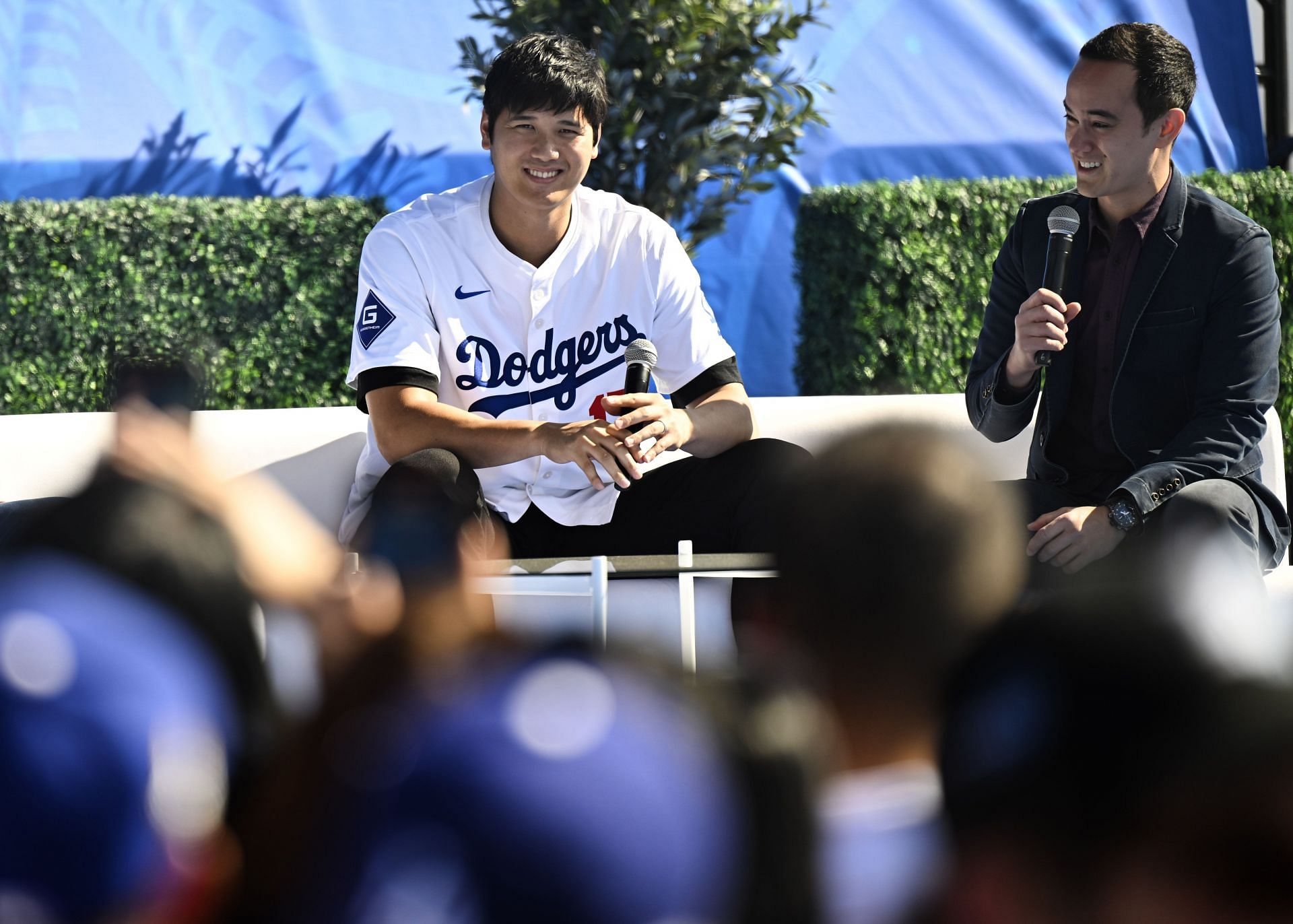 DodgerFest fan at Dodger Stadium in Los Angeles. - Source: Getty