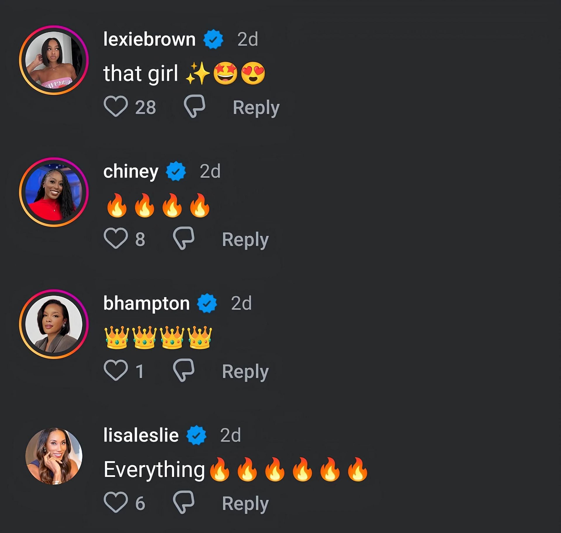 Lisa Leslie, Chiney Ogwumike and the likes reacting to JuJu Watkins&#039; feature on Essence - Source: Instagram