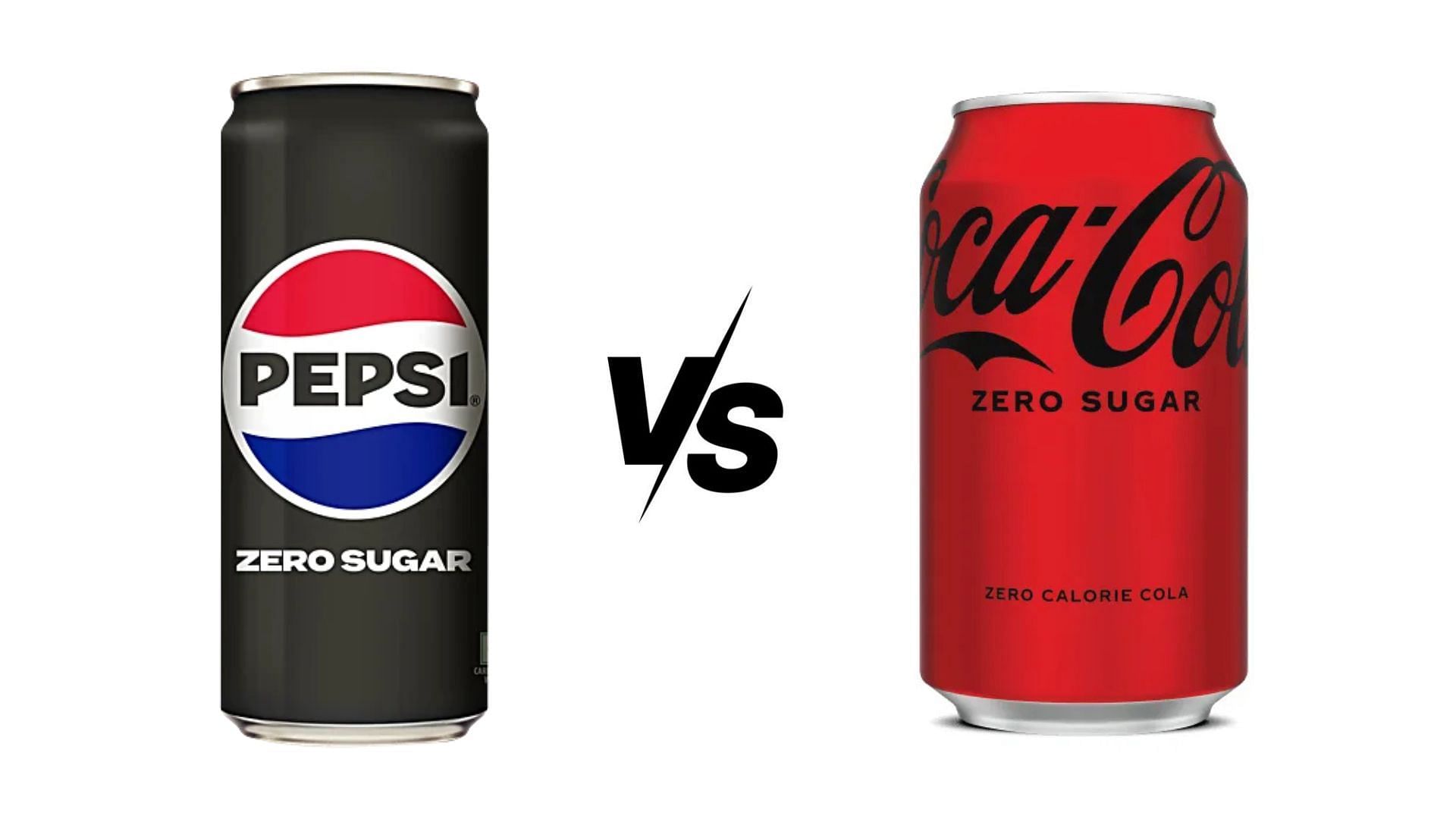 Pepsi Zero Sugar v/s Coke Zero Sugar (Image via PepsiCo &amp; Coca Cola)