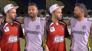 "Lekin abhi to Australia se aaye hai na"- Hardik Pandya jokes with net bowler ahead of 2025 Champions Trophy [Watch]