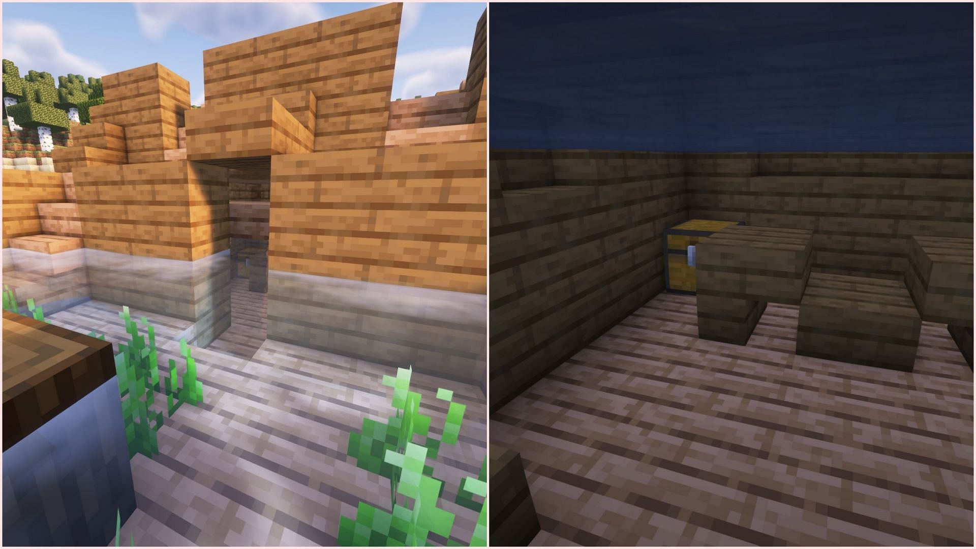 You might find anywhere between three and zero chests in a shipwreck (Image via Mojang Studios)