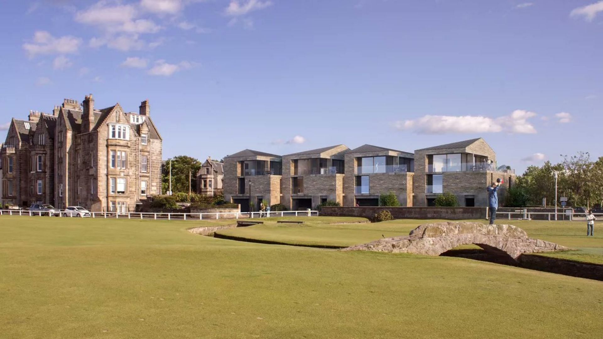 $9,000,000 luxury townhomes for sale next to Old Course at St Andrews (Images via @caseyfbannon/X)