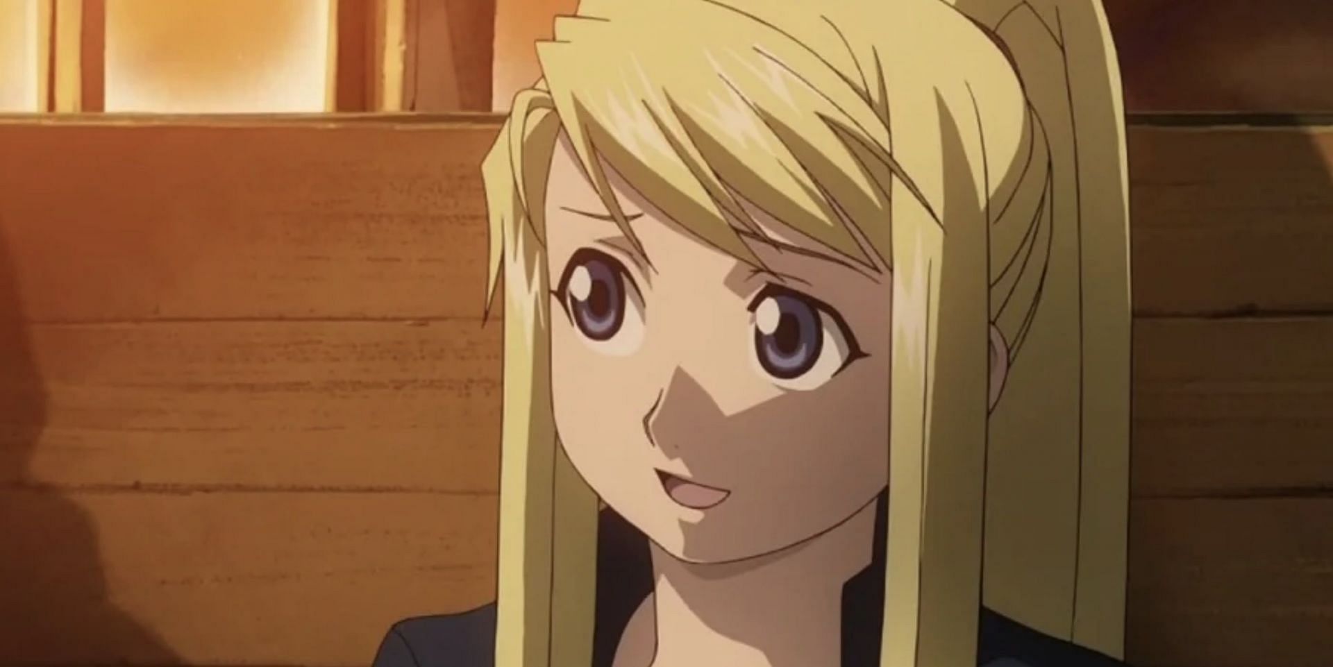 Winry Rockbell as seen in anime (Image via Studio Bones)