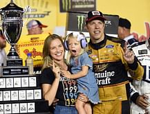 PHOTO: Brad Keselowski celebrates anniversary with wife Paige in picturesque horseback moment