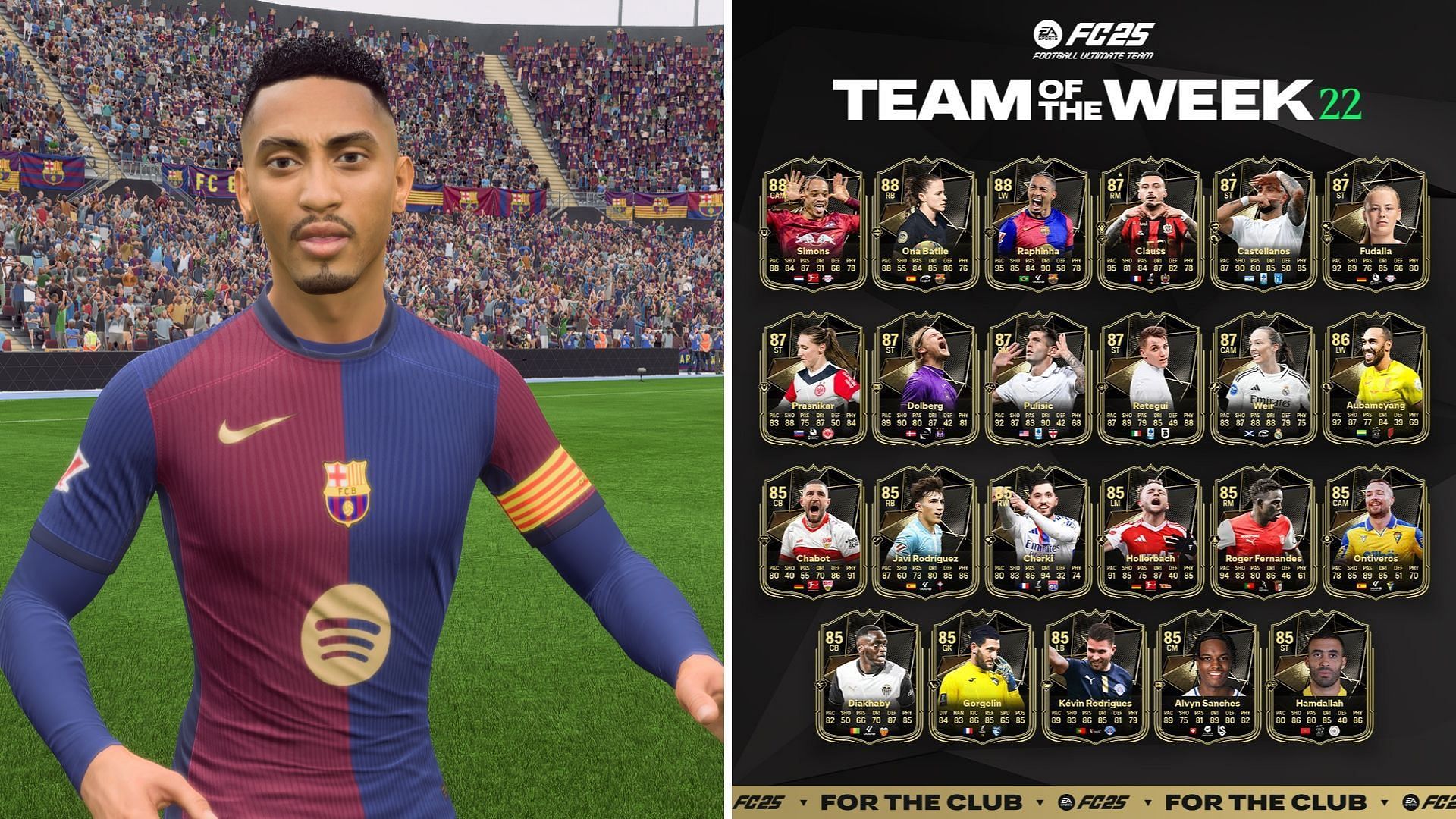 TOTW 22 is now live (Image via Sportskeeda Gaming/EA Sports)