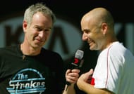 John McEnroe and Andre Agassi - Source: Getty