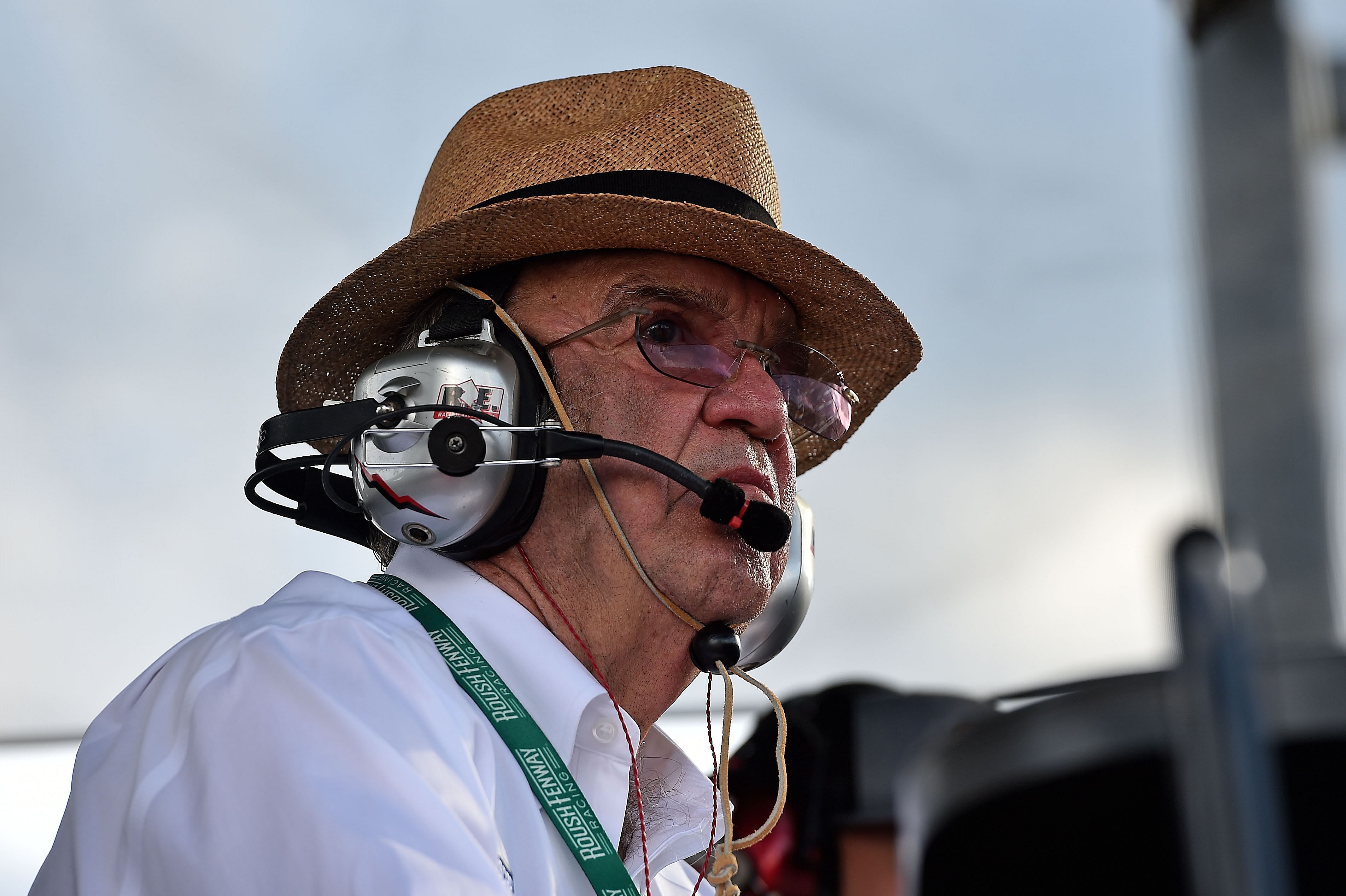 Sep 29, 2018; Concord, NC, USA; NASCAR Xfinity Series car owner Jack Roush during the Drive for the Cure 200 at Charlotte Motor Speedway. Mandatory Credit: Jasen Vinlove-Imagn Images - Source: Imagn