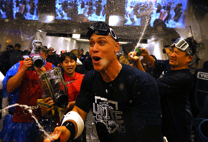 Aaron Judge drops 4-word reaction to Yankees superstar becoming 2025 Topps Series One cover athlete