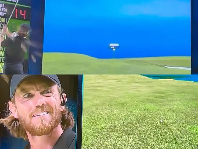 WACTH: Tommy Fleetwood left speechless after TGL faces tech issue during play