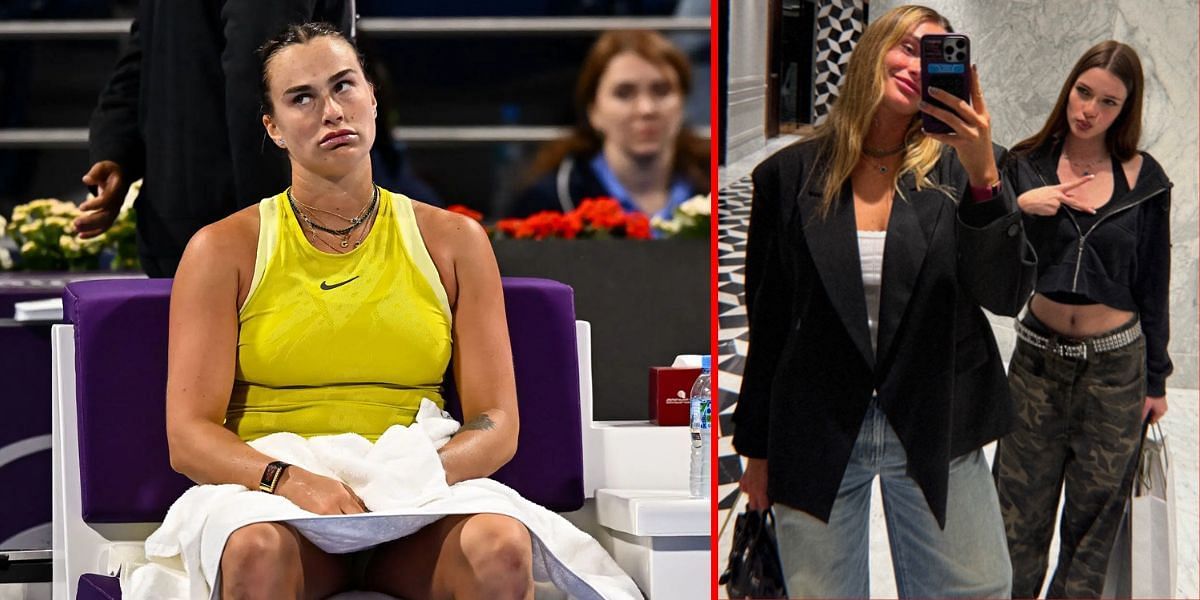 Aryna Sabalenka and Tonechka Sabalenka (Source: Getty (L) and https://www.instagram.com/p/DFx9Mogypjr/?img_index=1 (R)