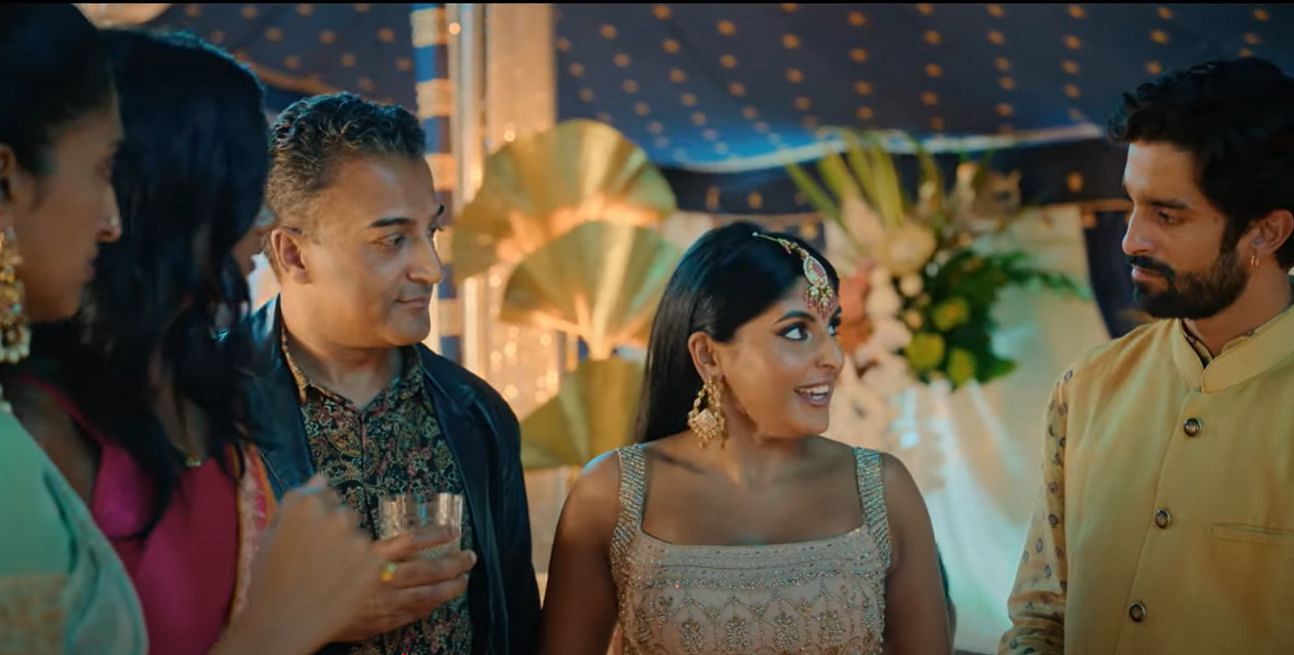 Adil Ray and Anushka Chadha in a still from Picture This (Image Via YouTube/@PrimeVideo)