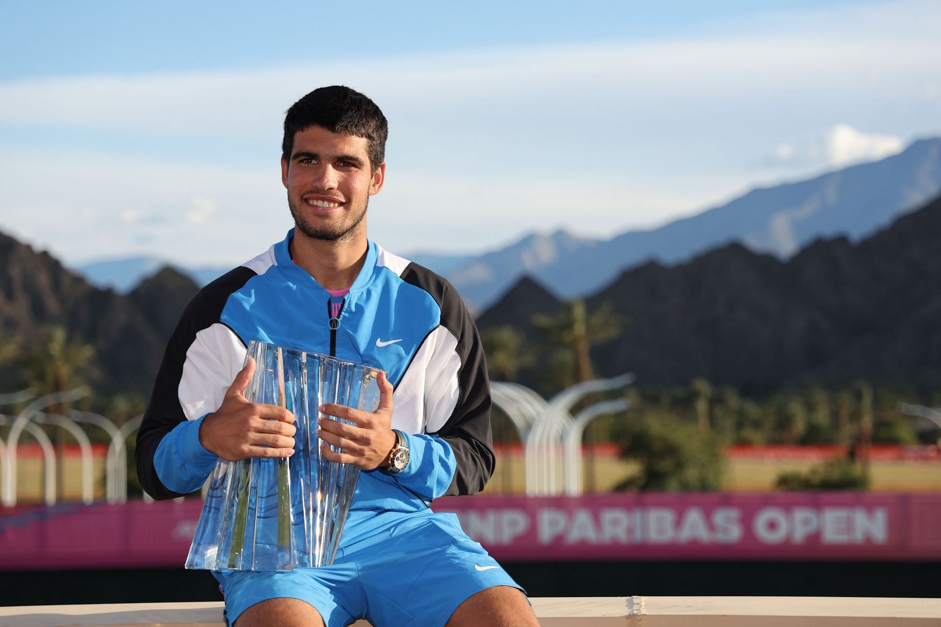 Carlos Alcaraz will be looking to do a three-peat at Indian Wells this year (Source: Getty)