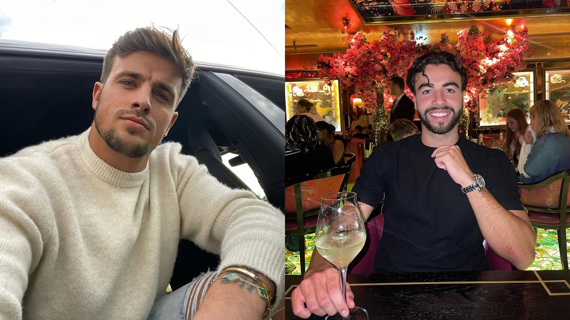 Luca and Sammy from Love Island: All Stars (Images via Instagram/@lucabish and @sammyroot_)