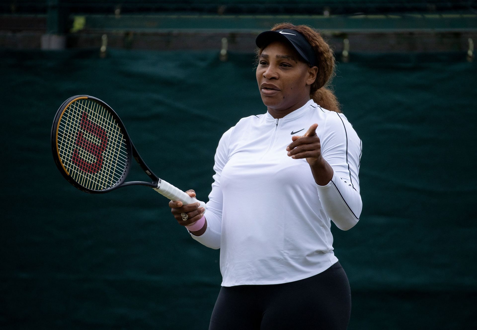 Serena Williams at Wimbledon 2021. (Photo: Getty)