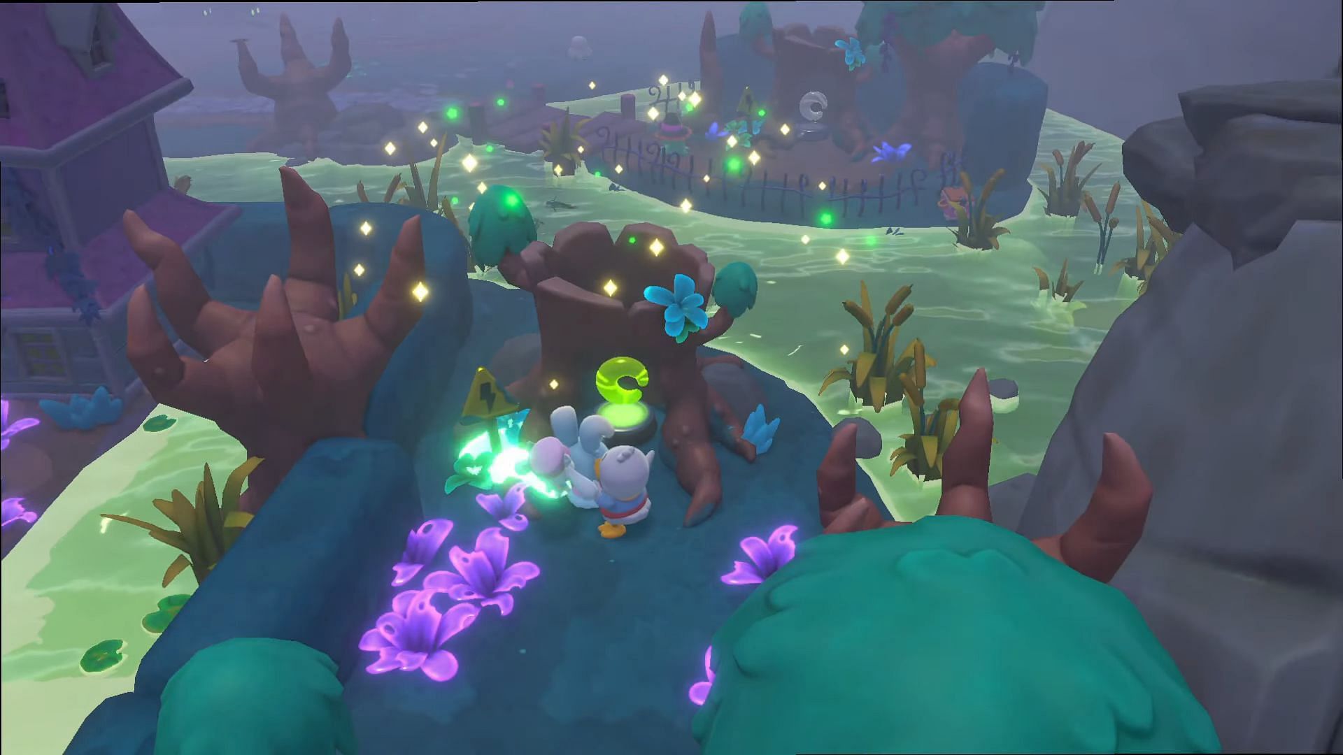 Green Powered Crystal in Hello Kitty Island Adventure (Image via Sunblink || YouTube/@SproutsieSprout)