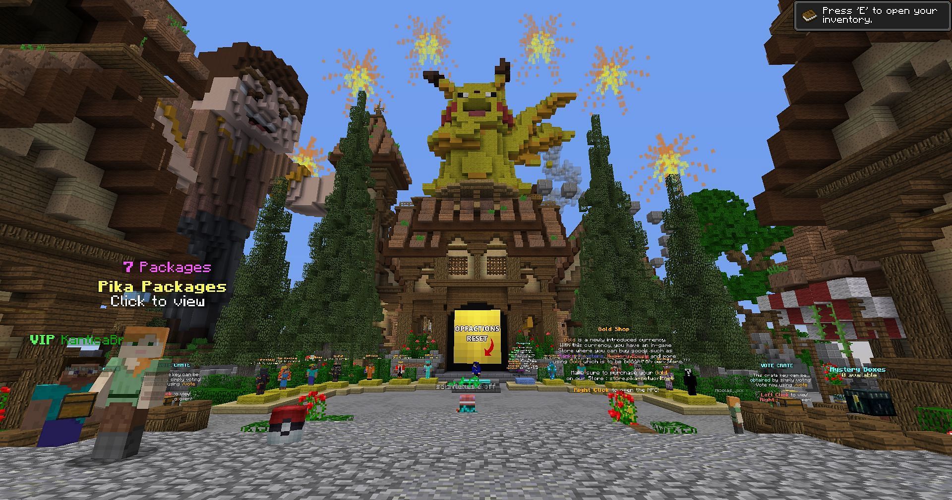 PikaNetwork is a fantastic Minecraft server (Image via Mojang Studios)