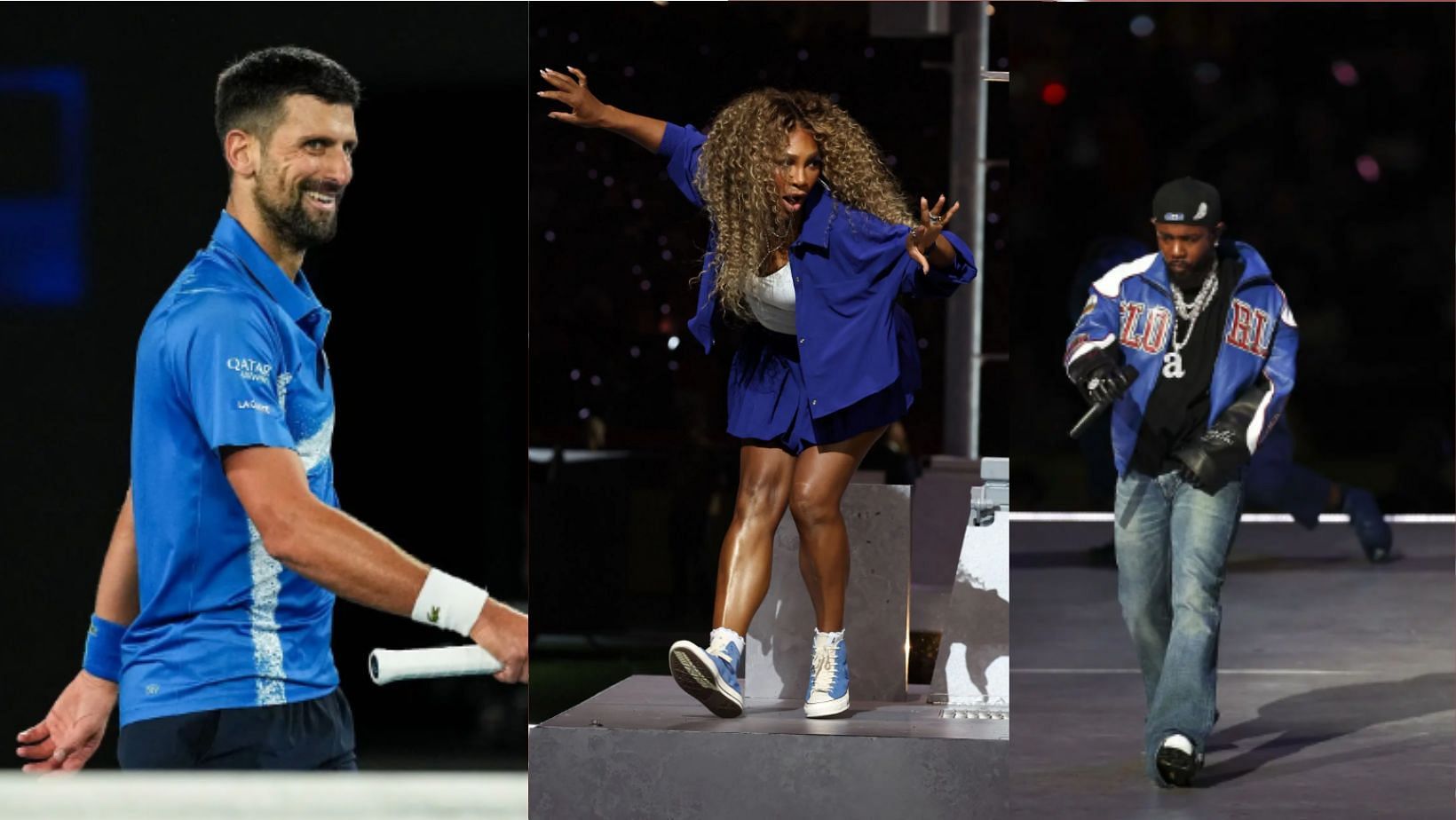 Novak Djokovic reacts to Serena Williams halftime performance (Image Source: Getty)