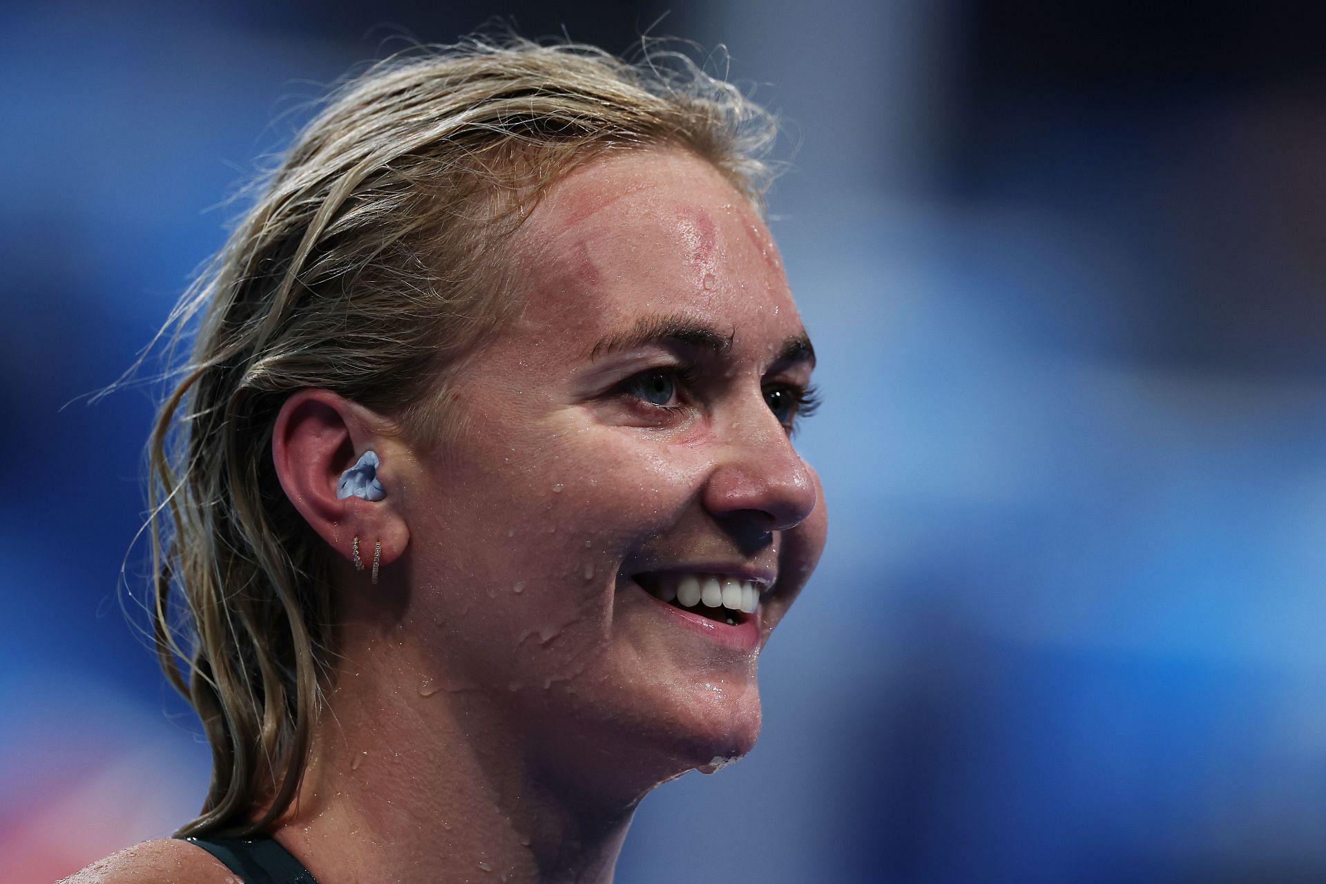 Ariarne Titmus after qualifying for the Women&#039;s 400m freestyle finals during the first day of the 2024 Paris Olympics (Image via: Getty Images)