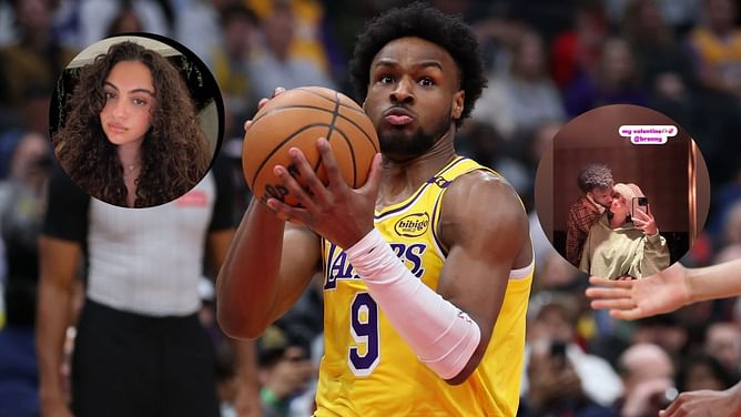 Bronny James' gf Parker Whitfield shares adorable mirror selfie as Lakers rookie misses Rising Stars on Valentine's Day