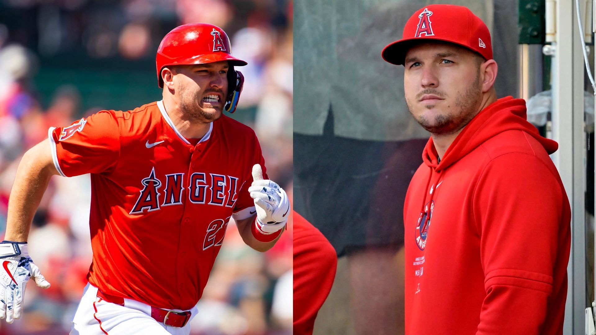 Mike Trout shares his excitement as Topps posts photo of his latest baseball card release (Photo Source: IMAGN)