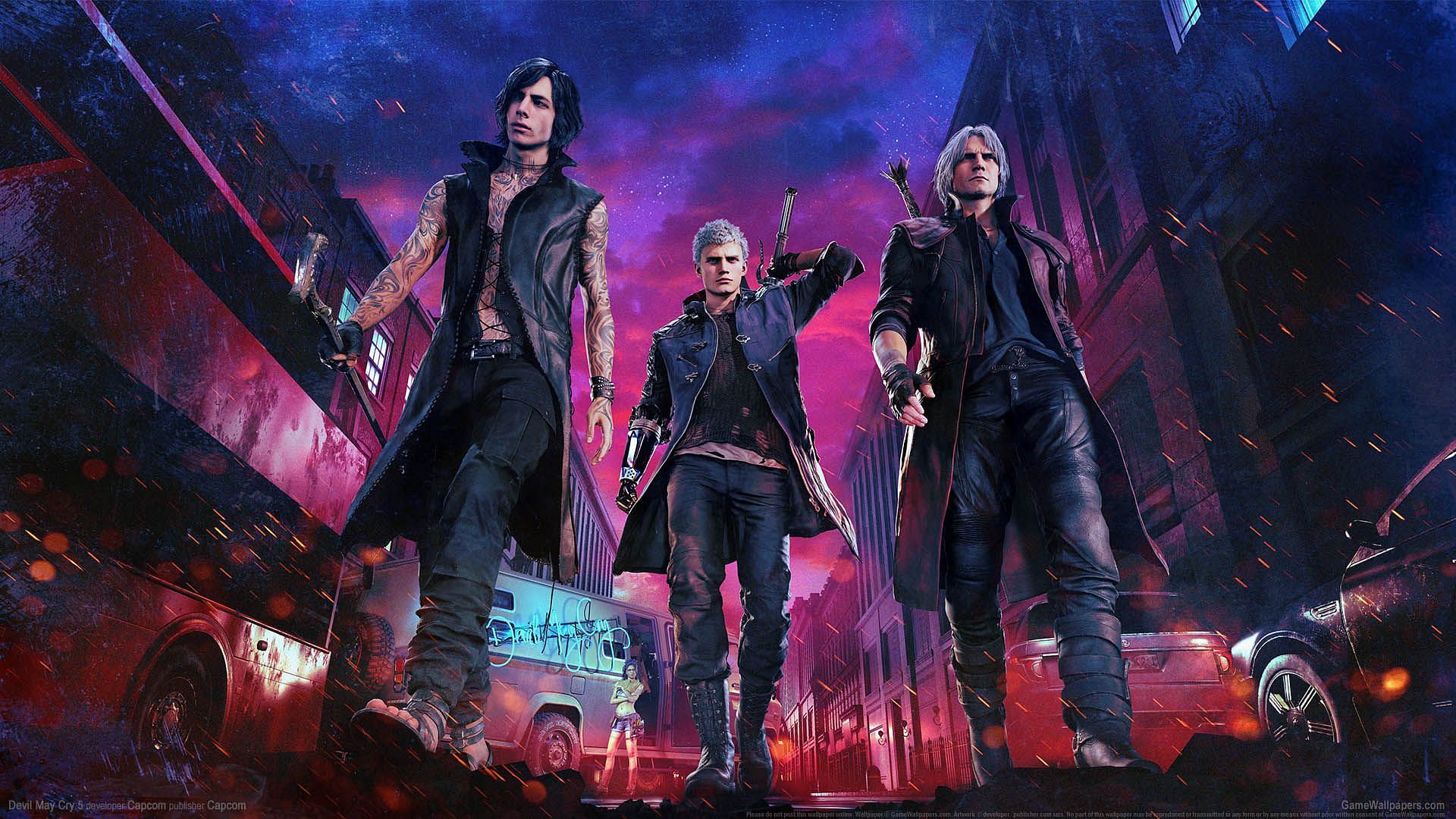 Key art of Devil May Cry 5