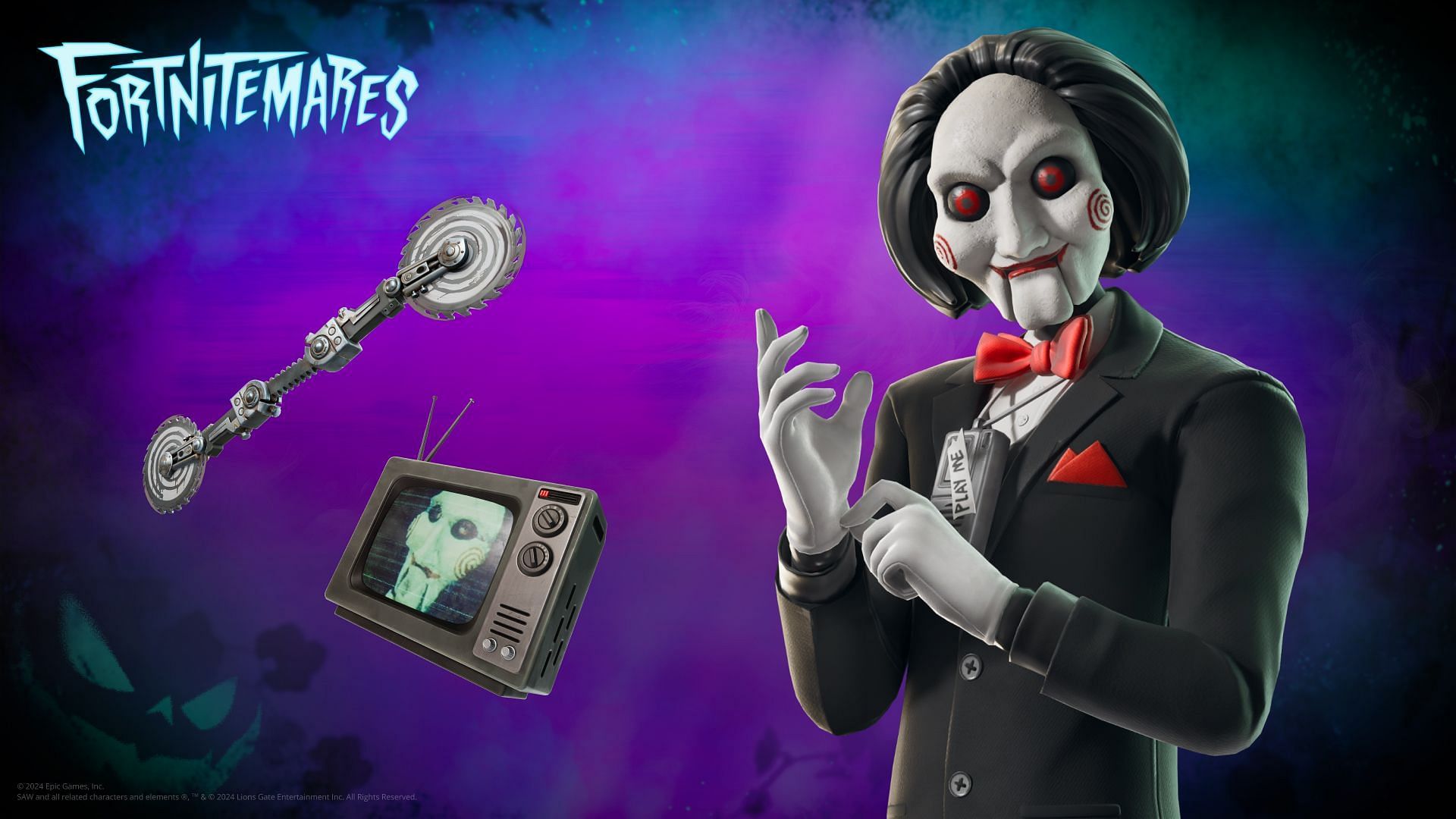 Billy The Puppet (Saw) skin is now in Fortnite (Image via Epic Games)