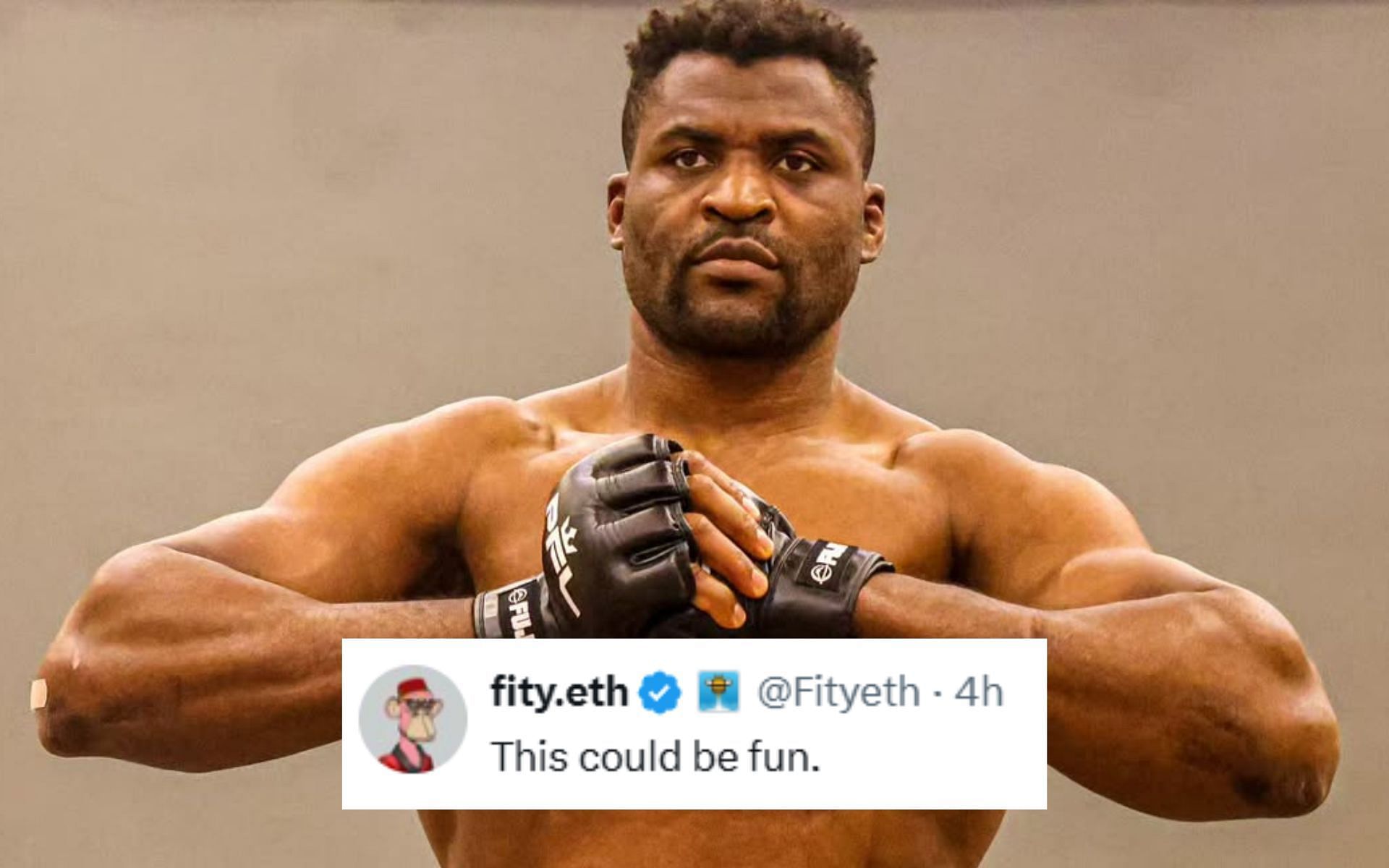 Fans react to Francis Ngannou facing Deontay Wilder next. [Image courtesy: @francisngannou on Instagram]