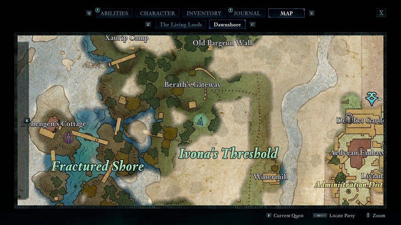 Anextli&#039;s Grimoire location (Image via Sportskeeda || Xbox Game Studios)