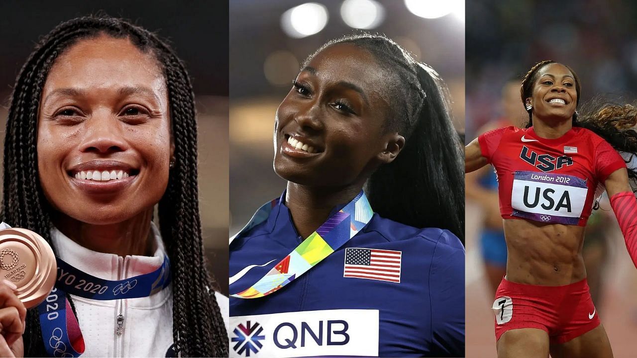 Allyson Felix, Talitha Diggs and Sanya Richards-Ross (Image via: All Getty)