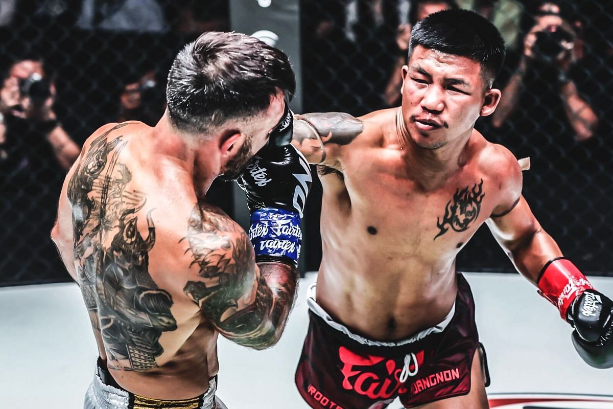 Rodtang during his kickboxing bout with Denis Puric in June 2024. [Photo via: ONE Championship]