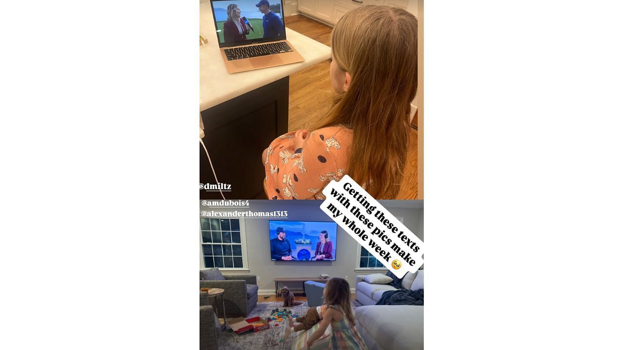 Amanda Balionis shares a heartfelt picture of her family on her story - Source: via @balionis on Instagram