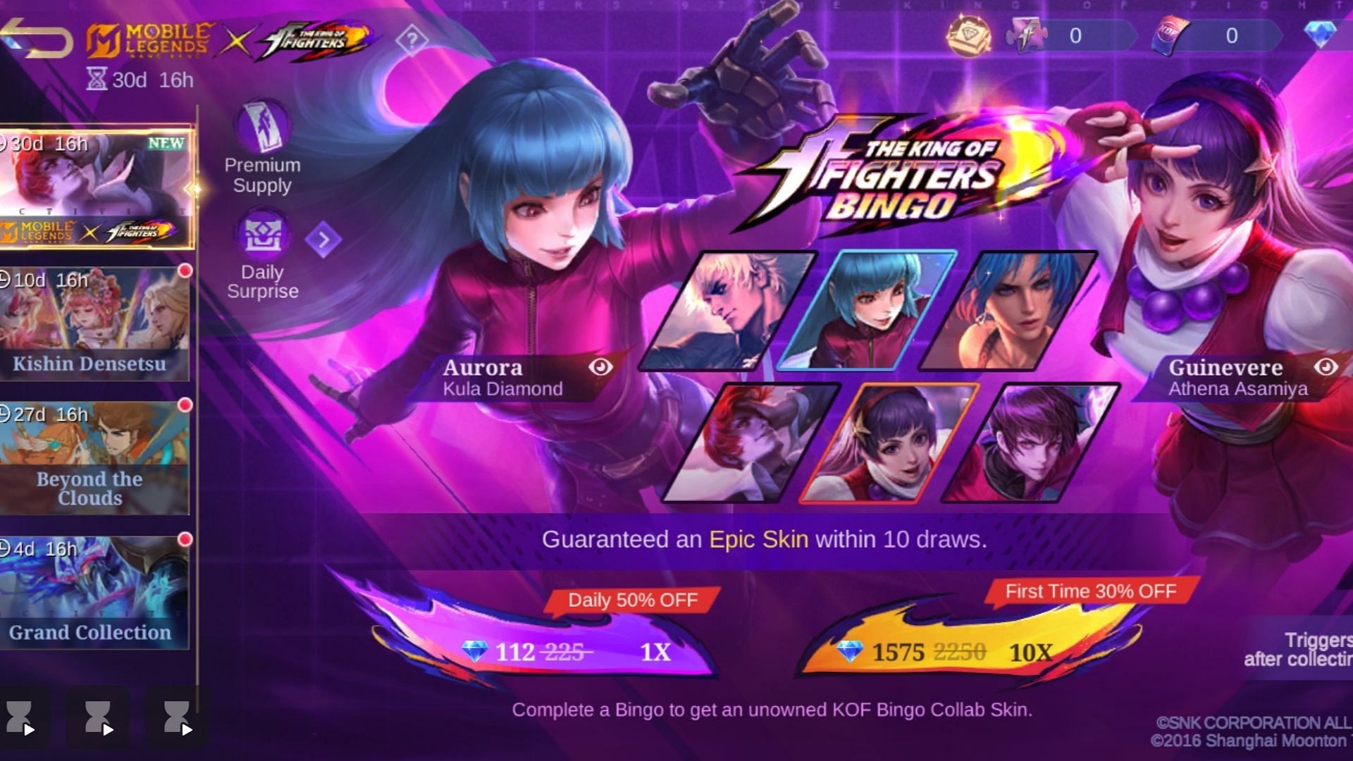 Mobile Legends Bang Bang x KOF 